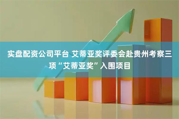 实盘配资公司平台 艾蒂亚奖评委会赴贵州考察三项“艾蒂亚奖”入围项目